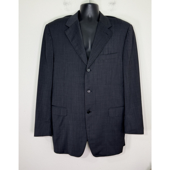 CANALI Men's Blazer Sport Coat Jacket Wool 3 Button Career Italy IT 54L US 44